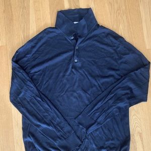 COS navy polo sweater